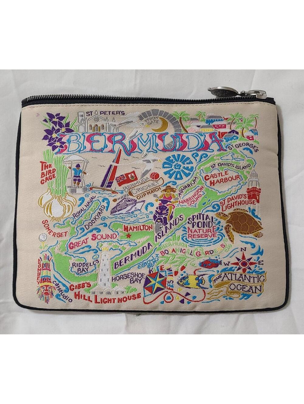2018 Catstudio Bermuda Map Makeup  Cosmetica Bag Travel Storage Organizer Pouch